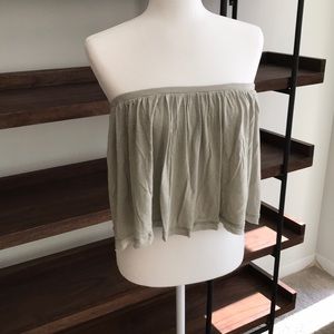 Free People Strapless Crop Top